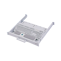 Ящик 19" выдвижной CLM-912 с клавиатурой (GER/ENG) + TRACKBALL, универсальный, белый