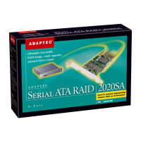 ADAPTEC ASR-2020SA/SINGLE RAID PCI-X SATA 0 CHANEL KIT (card uses I/O of motherboard)