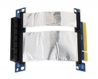 Ризер 1U PCI-express x8 Single Slot Flex Riser Card  на шлейфе 10см, (NR-RC8xF)