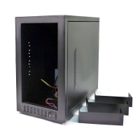 Корпус дубликатора CD/DVD на 7 мест (7x5.25" внеш, 1х3.5" внутр), БП 450Вт, модель A-07, черный